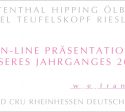 On-line-Präsentation Jahrgang 2018 W. E. Frank Grand Cru Rheinhessen